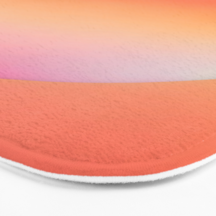 The Light Within, Spiritual Positivity Yoga Aura, Energy Soft Gradient Iridescent Glow, Mindfulness Graphic Design Motivational  Bath Mat Gallery Image 3
