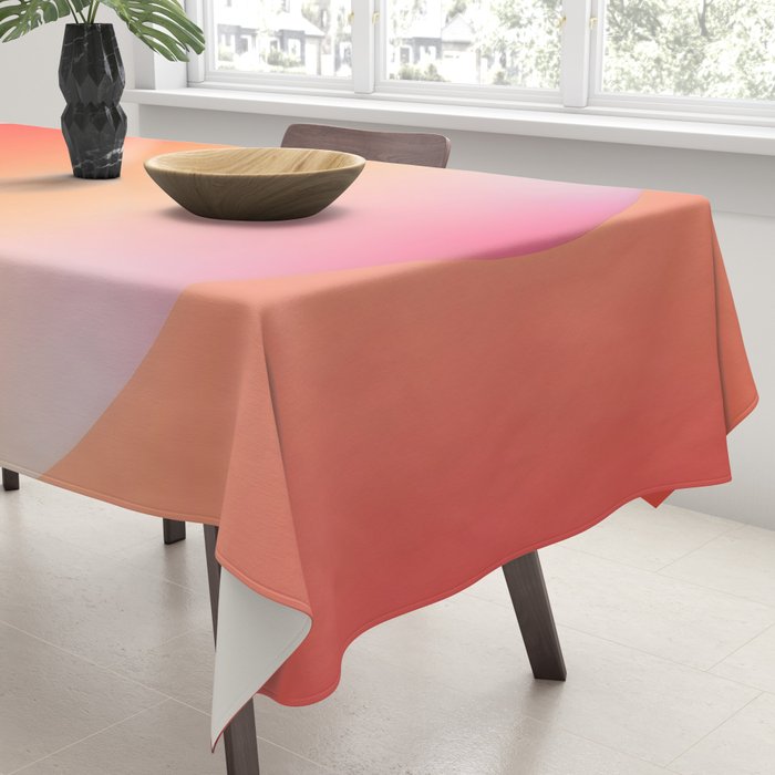 The Light Within, Spiritual Positivity Yoga Aura, Energy Soft Gradient Iridescent Glow, Mindfulness Graphic Design Motivational  Tablecloth Gallery Image 3