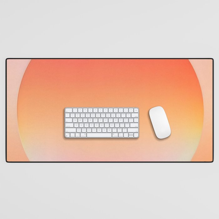 The Light Within, Spiritual Positivity Yoga Aura, Energy Soft Gradient Iridescent Glow, Mindfulness Graphic Design Motivational  Desk Mat Gallery Image 1