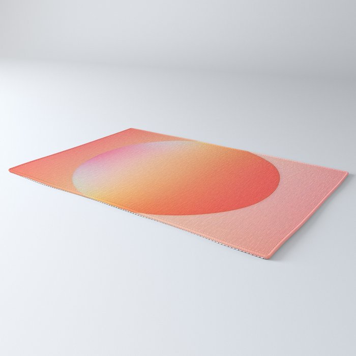 The Light Within, Spiritual Positivity Yoga Aura, Energy Soft Gradient Iridescent Glow, Mindfulness Graphic Design Motivational  Rug Gallery Image 3