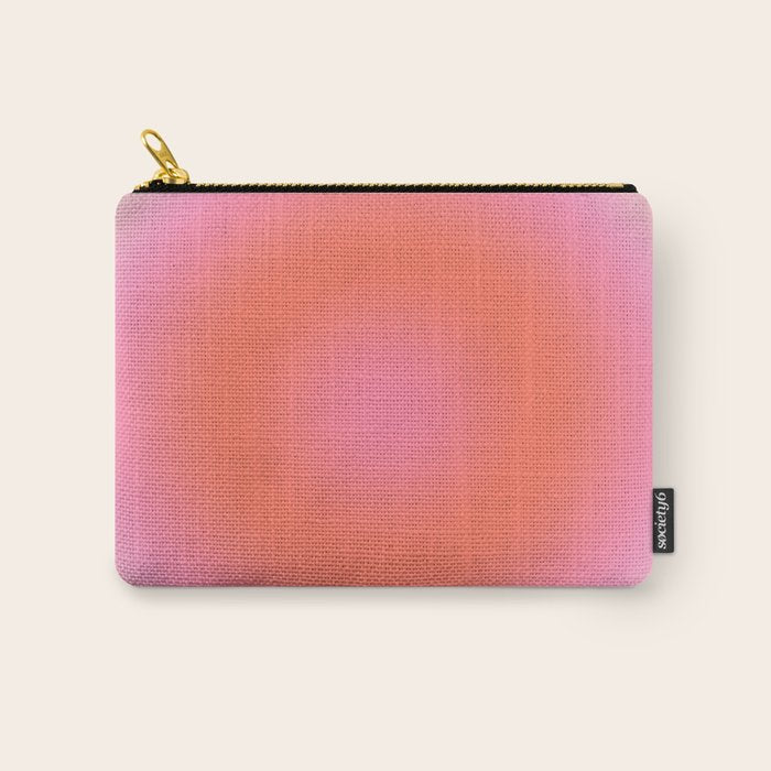 Les Couleurs | 04 - Aura Print Neutral Pink And Orange Preppy Decor Modern Gradient Carry All Pouch Gallery Image 1