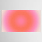 Les Couleurs | 04 - Aura Print Neutral Pink And Orange Preppy Decor Modern Gradient Tablecloth Gallery Image 2