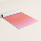 Les Couleurs | 04 - Aura Print Neutral Pink And Orange Preppy Decor Modern Gradient Yoga Mat Gallery Image 2