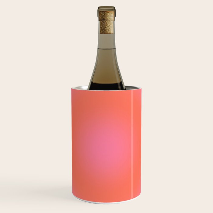 Les Couleurs | 04 - Aura Print Neutral Pink And Orange Preppy Decor Modern Gradient Wine Chiller Gallery Image 1