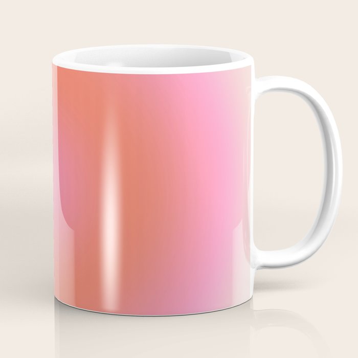 Les Couleurs | 04 - Aura Print Neutral Pink And Orange Preppy Decor Modern Gradient Coffee Mug Gallery Image 1