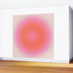 Les Couleurs | 04 - Aura Print Neutral Pink And Orange Preppy Decor Modern Gradient Wall Mural Gallery Image 2