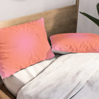Les Couleurs | 04 - Aura Print Neutral Pink And Orange Preppy Decor Modern Gradient Pillow Sham Gallery Image 2