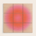 Les Couleurs | 04 - Aura Print Neutral Pink And Orange Preppy Decor Modern Gradient Wood Wall Art Gallery Image 1