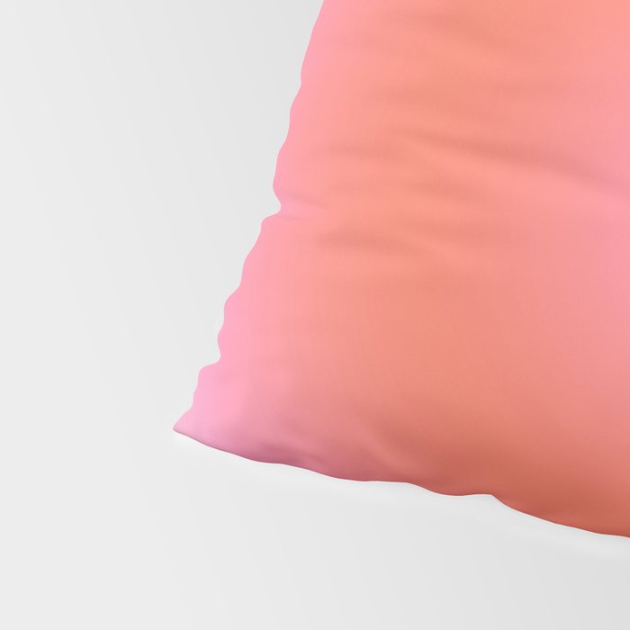 Les Couleurs | 04 - Aura Print Neutral Pink And Orange Preppy Decor Modern Gradient Pillow Sham Gallery Image 4