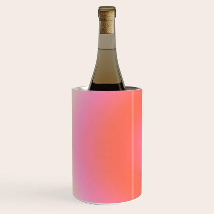 Les Couleurs | 04 - Aura Print Neutral Pink And Orange Preppy Decor Modern Gradient Wine Chiller Gallery Image 2