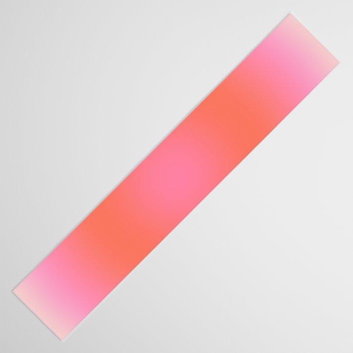 Les Couleurs | 04 - Aura Print Neutral Pink And Orange Preppy Decor Modern Gradient Table Runner Gallery Image 3