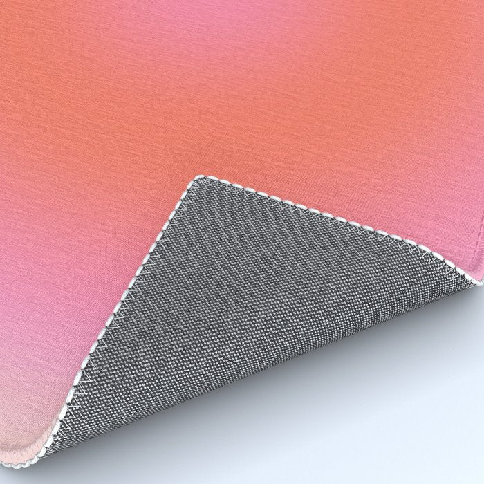 Les Couleurs | 04 - Aura Print Neutral Pink And Orange Preppy Decor Modern Gradient Rug Gallery Image 4