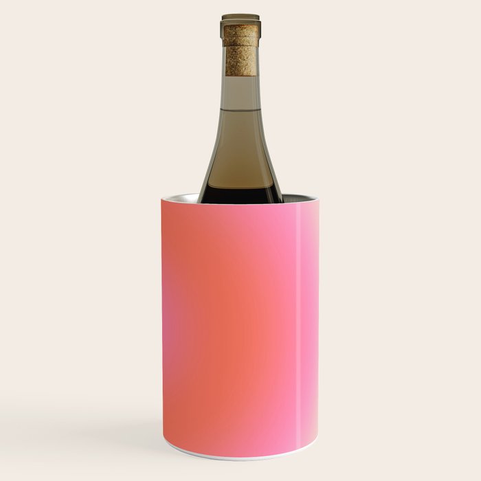 Les Couleurs | 04 - Aura Print Neutral Pink And Orange Preppy Decor Modern Gradient Wine Chiller Gallery Image 3