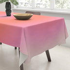Les Couleurs | 04 - Aura Print Neutral Pink And Orange Preppy Decor Modern Gradient Tablecloth Gallery Image 3