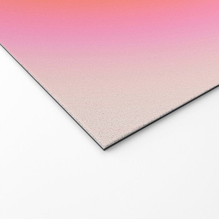 Les Couleurs | 04 - Aura Print Neutral Pink And Orange Preppy Decor Modern Gradient Welcome Mat Gallery Image 2