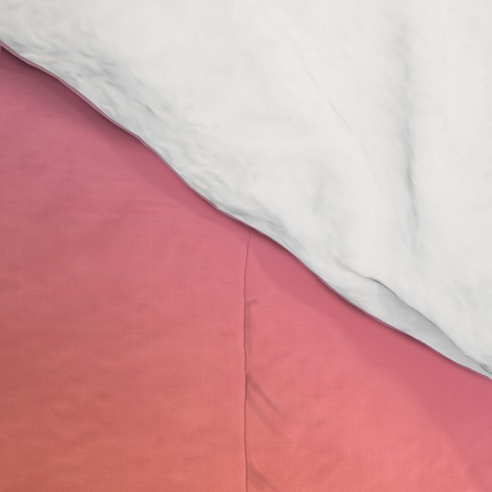 Les Couleurs | 04 - Aura Print Neutral Pink And Orange Preppy Decor Modern Gradient Comforter Gallery Image 4