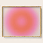 Les Couleurs | 04 - Aura Print Neutral Pink And Orange Preppy Decor Modern Gradient Serving Tray Gallery Image 1