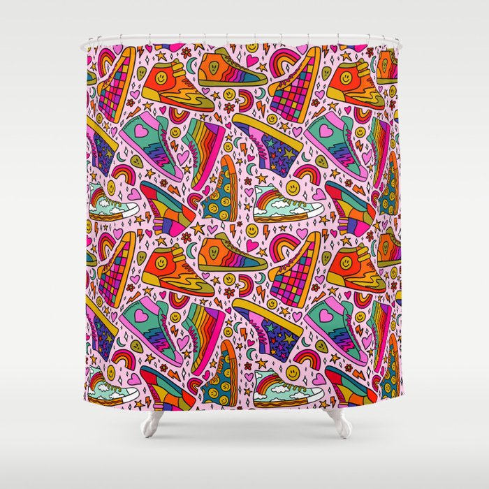 High Tops Print Shower Curtain Gallery Image 1
