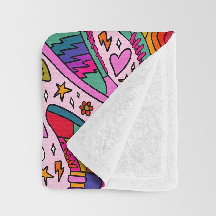 High Tops Print Throw Blanket Gallery Image 3