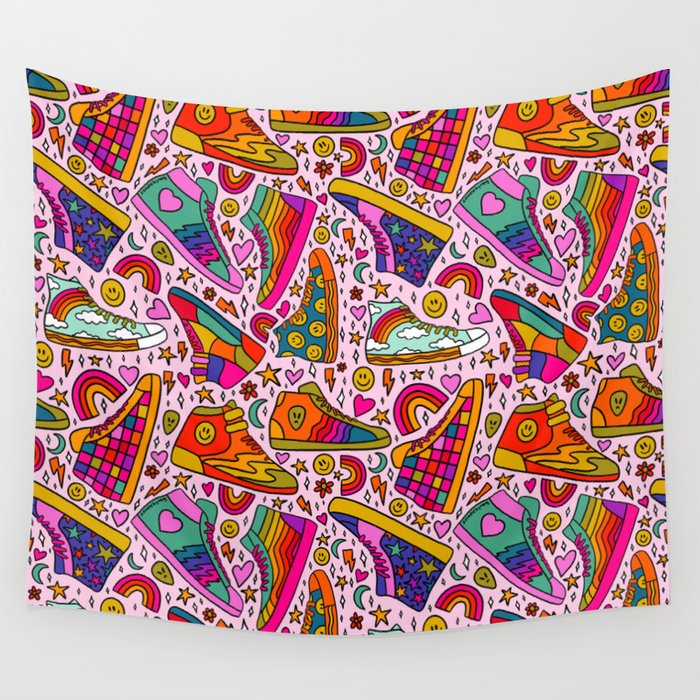 High Tops Print Wall Tapestry Gallery Image 4