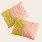 Peach & Tulip Yellow | PATTERN 06: The Retro Edition Pillow Sham Gallery Image 3