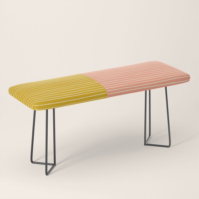 Peach & Tulip Yellow | PATTERN 06: The Retro Edition Bench Gallery Image 1