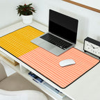 Peach & Tulip Yellow | PATTERN 06: The Retro Edition Desk Mat Gallery Image 2