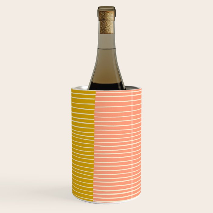 Peach & Tulip Yellow | PATTERN 06: The Retro Edition Wine Chiller Gallery Image 1