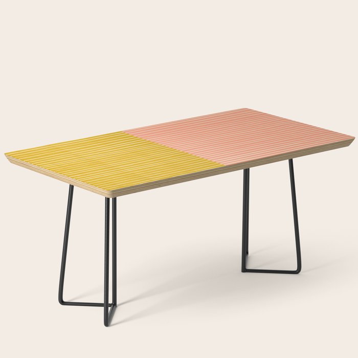 Peach & Tulip Yellow | PATTERN 06: The Retro Edition Coffee Table Gallery Image 1