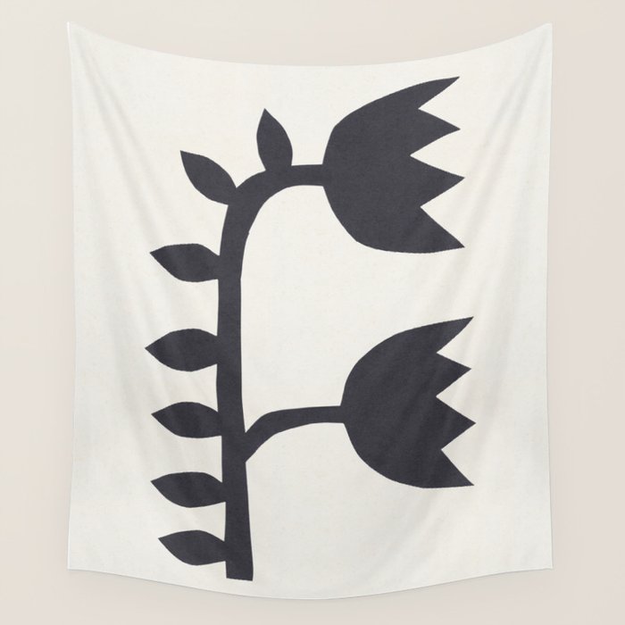 Black Tulips #1 - 3/5 Wall Tapestry Gallery Image 1