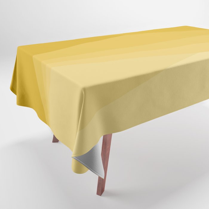 Geometric Triangles VIII Golden Yellow Tablecloth Gallery Image 1