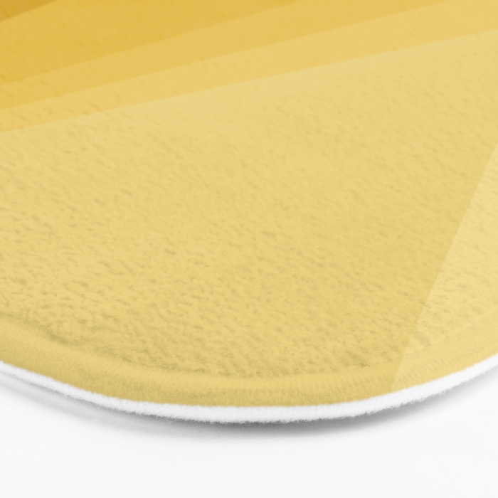 Geometric Triangles VIII Golden Yellow Bath Mat Gallery Image 3