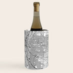 Denver White Map Wine Chiller Gallery Image 1