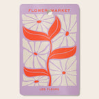 Plum & Flamingo: Les Fleurs | Flower Market Color Series 06 Cutting Board Gallery Image 1