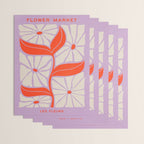 Plum & Flamingo: Les Fleurs | Flower Market Color Series 06 Wrapping Paper Gallery Image 3