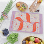 Plum & Flamingo: Les Fleurs | Flower Market Color Series 06 Cutting Board Gallery Image 2