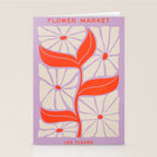 Plum & Flamingo: Les Fleurs | Flower Market Color Series 06 Stationery Card Gallery Image 2