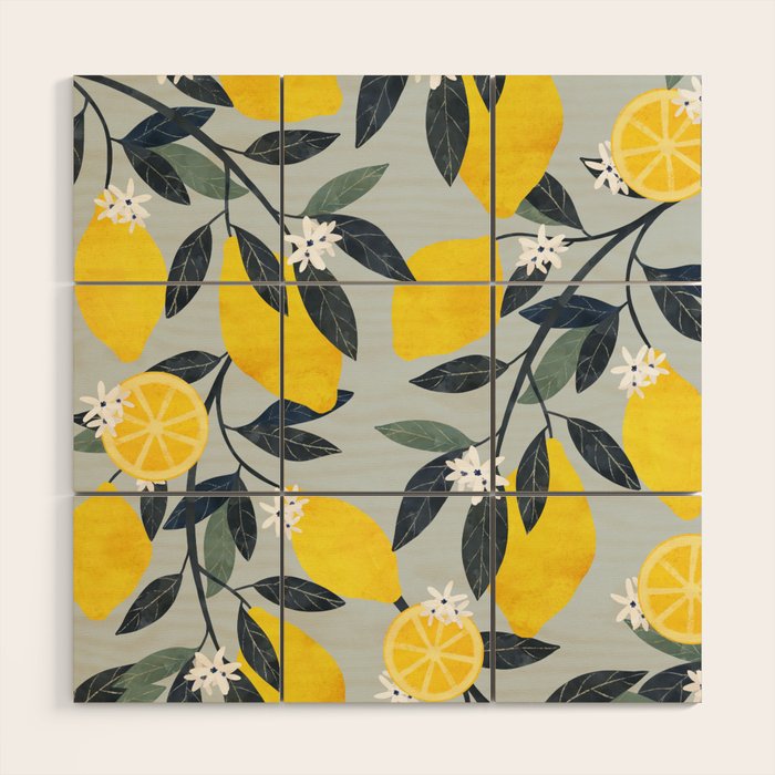 Fruit Market Positano Italy Wood Wall Art Gallery Image 1