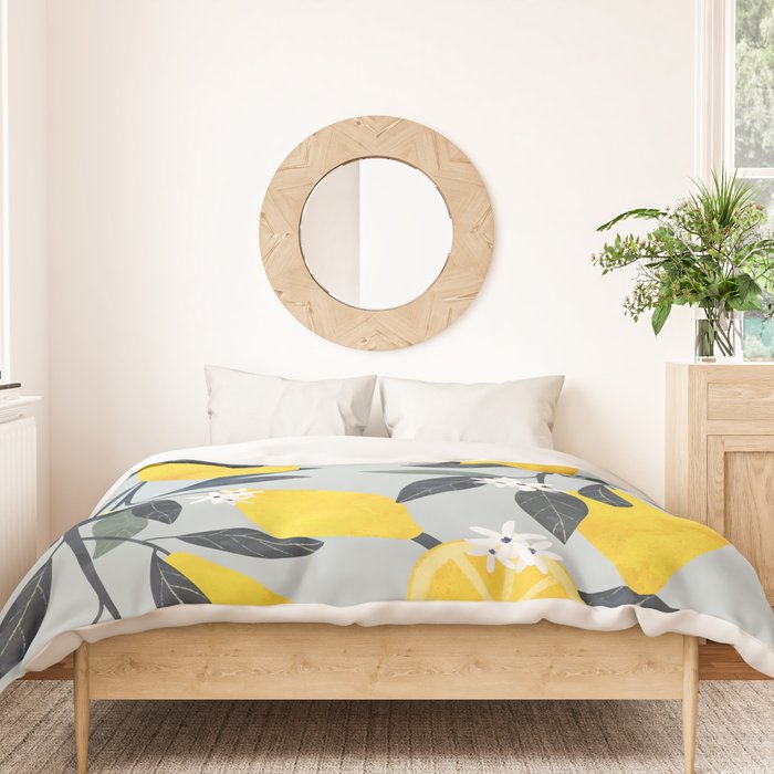 Fruit Market Positano Italy Duvet Cover Gallery Image 3