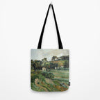 Paul Cezanne "Landscape", c.1879 Tote Bag Gallery Image 2