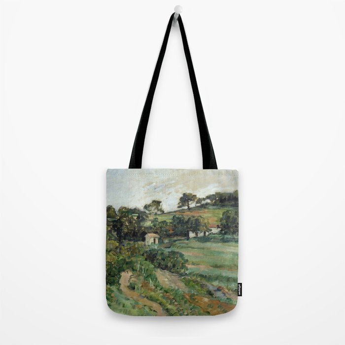 Paul Cezanne "Landscape", c.1879 Tote Bag Gallery Image 2