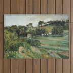 Paul Cezanne "Landscape", c.1879 Outdoor Rug Gallery Image 1