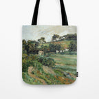 Paul Cezanne "Landscape", c.1879 Tote Bag Gallery Image 1