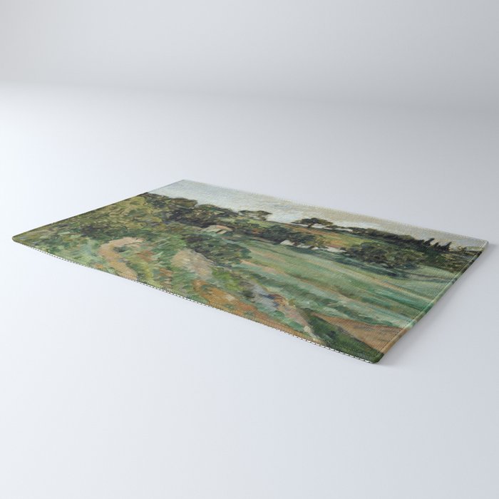 Paul Cezanne "Landscape", c.1879 Rug Gallery Image 3