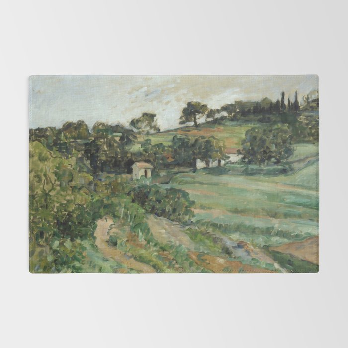 Paul Cezanne "Landscape", c.1879 Rug Gallery Image 2