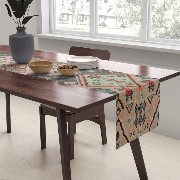 Moroccan Berber Traditional Rug Design Table Runner Gallery Image 2