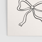 Ribbon Bows and Bunnies in Black and Linen White Poster Gallery Image 3