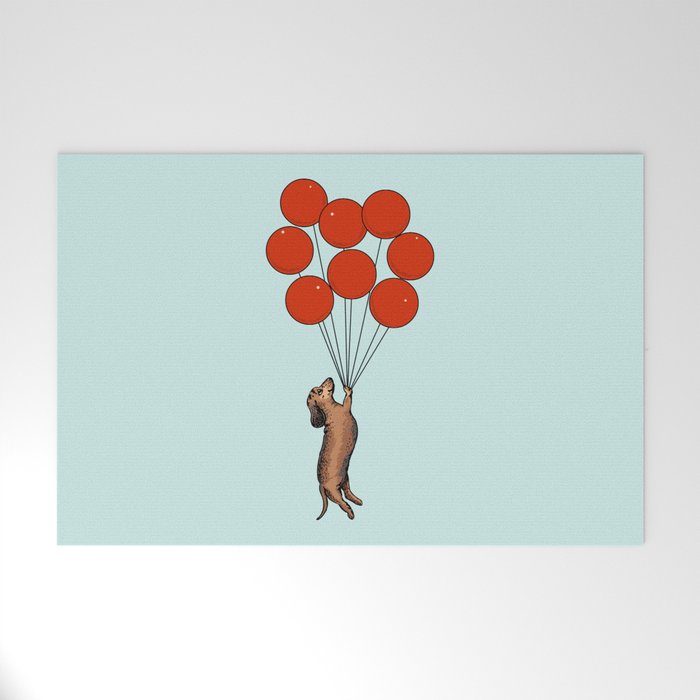 I Believe I Can Fly Dachshund Welcome Mat Gallery Image 1