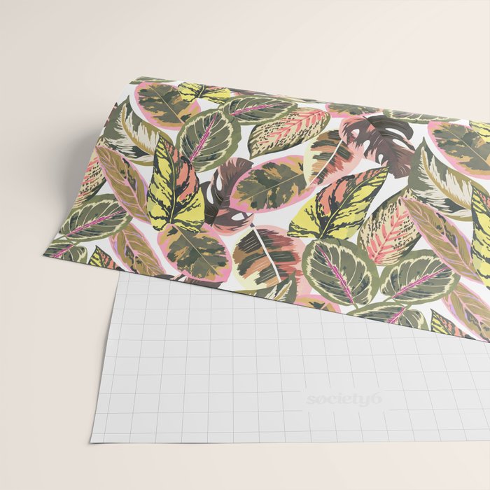 Wild jungle botanical leaves 63 Wrapping Paper Gallery Image 2