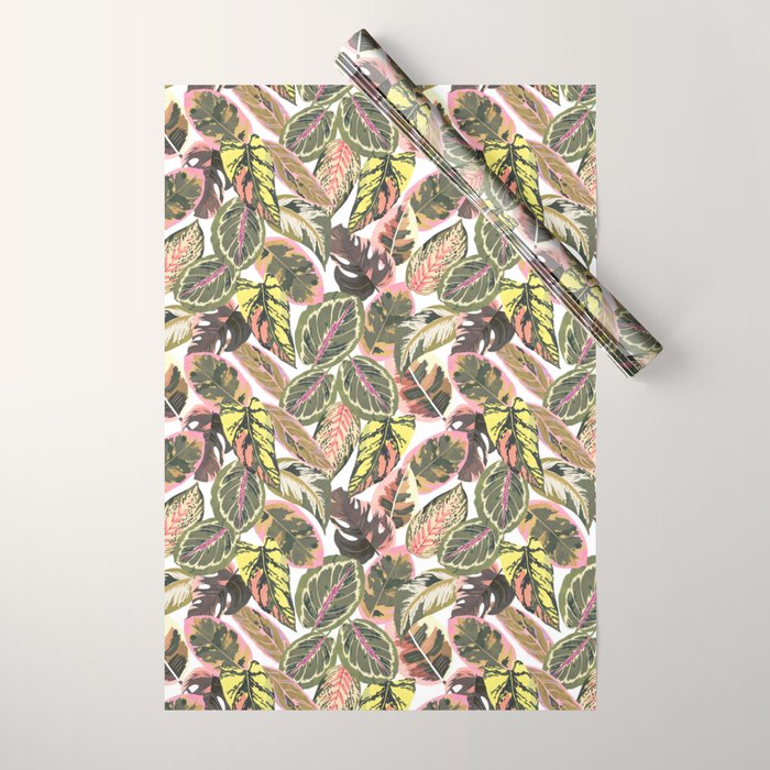 Wild jungle botanical leaves 63 Wrapping Paper Gallery Image 1